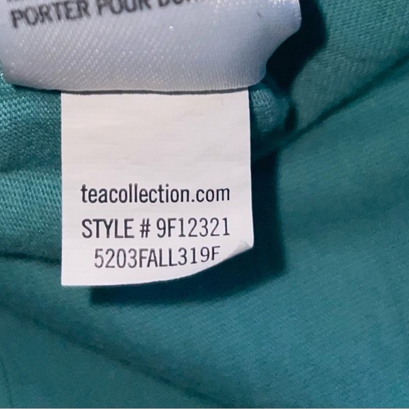 Tea Collection Horse dress turquoise green size 12 - Picture 3 of 6